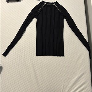 INC International Concepts Black Knit Top